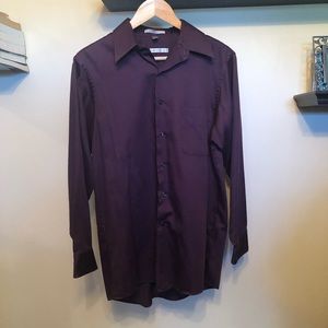 Geoffrey Beene Eggplant Button Down